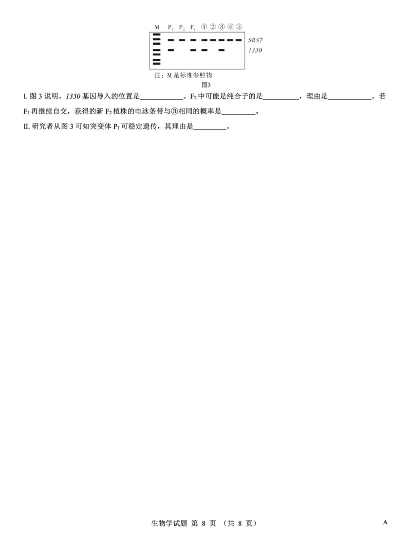 名校教研联盟2026届高考仿真模拟卷（样卷）生物_2025年10月_251029名校教研联盟2026届高考仿真模拟卷（样卷）（全科）