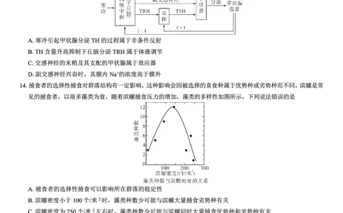 名校教研联盟2026届高考仿真模拟卷（样卷）生物_2025年10月_251029名校教研联盟2026届高考仿真模拟卷（样卷）（全科）