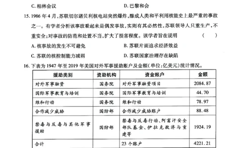 甘肃省2025年高三4月联考试卷历史+答案_2025年4月_250411甘肃省2025年高三4月联考试卷（甘肃二诊）（全科）
