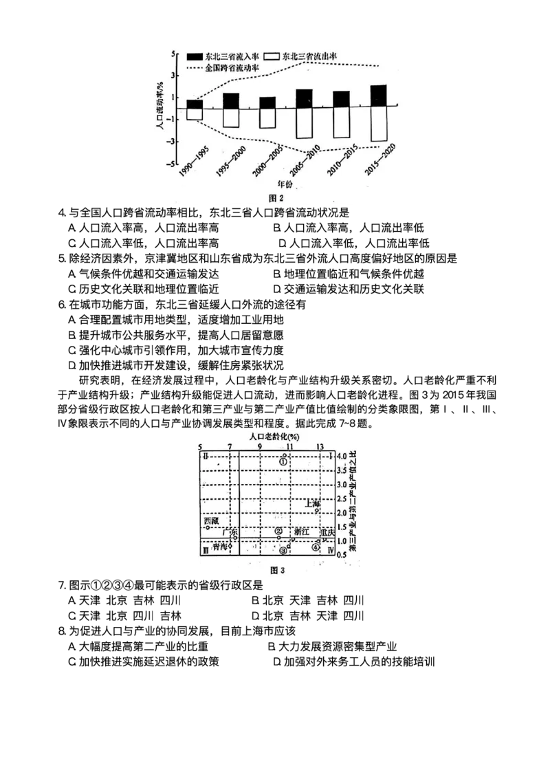 辽宁省名校联盟2024-2025学年高三上学期1月联考地理试题_2025年1月_250116辽宁省名校联盟2024-2025学年高三上学期1月份联合考试（全科）