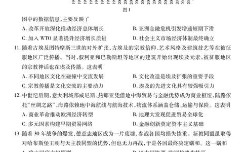 历史2025届江西省上进联考高三年级４月联考检测_2025年5月_05022025届江西省上进联考高三年级４月联考检测（全科）