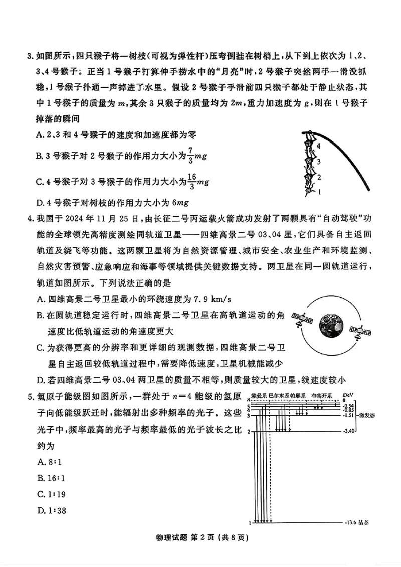 物理_2025年2月_250201衡水金卷2025届高三1月期末联考_衡水金卷2025届高三1月期末联考物理