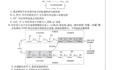 河南省天一大联考2026届高三上学期调研考试化学试卷（含答案）_2025年9月_250920河南省天一大联考2026届高三上学期调研考试（全科）