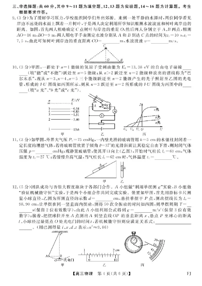 福建百校联考2025届高三5月押题考试-物理试卷（含答案）_2025年5月_250527福建百校联考2025届高三5月押题考试
