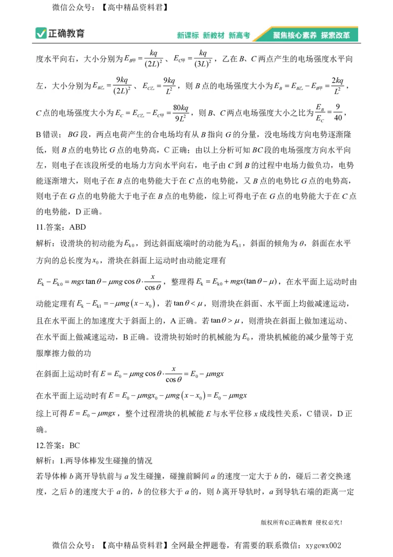 2024届明日之星高考物理精英模拟卷山东版_2024高考押题卷_72024正确教育全系列_2024明日之星全系列_（新高考）2024《明日之星&middot;高考精英模拟卷》（九科全）各一套