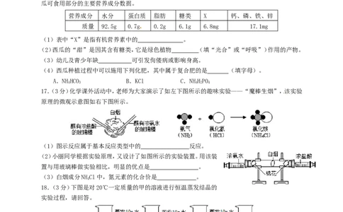 陕西省2015年中考化学真题试题（含答案）_中考真题_5.化学中考真题2015-2024年_2015中考真题卷（162份）