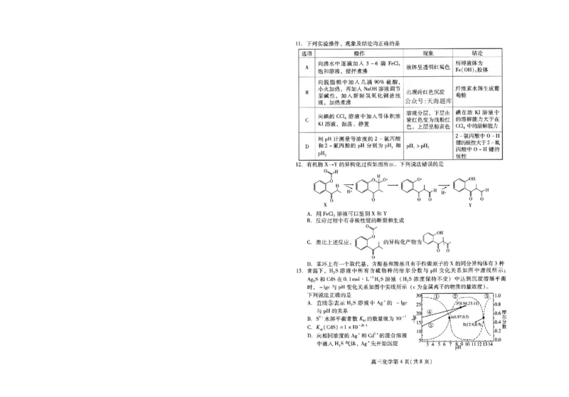山东省潍坊市2025届高三高考模拟考试化学_2025年5月_0501山东省潍坊市2025届高三高考模拟考试（潍坊二模）（全科）_山东省潍坊市2025届高三高考模拟考试化学