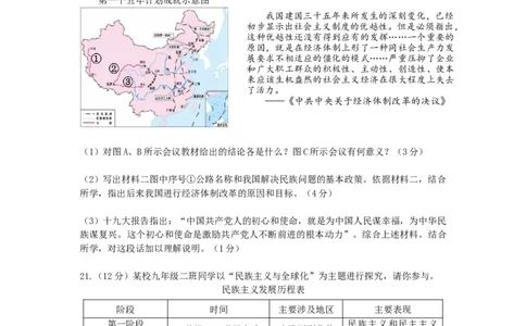 陕西省2019年中考历史真题试题_中考真题_6.历史中考真题2015-2024年_2019年全国中考历史170份