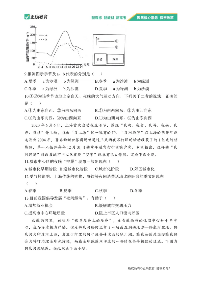 2023届新高考地理金榜猜题卷福建专版_2023高考押题卷_正确教育金榜猜题卷_（新高考）正确教育丨金榜猜题卷_新高考地理