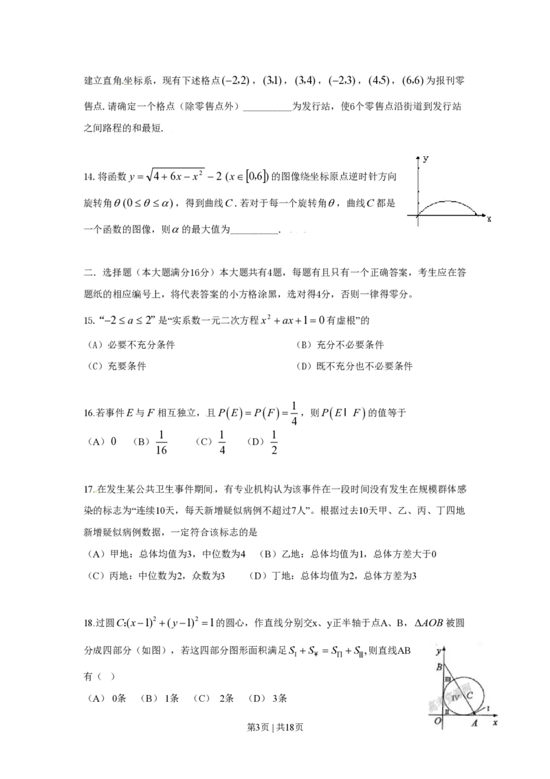 2009年高考数学试卷（理）（上海）（解析卷）_数学历年高考真题_新&middot;PDF版2008-2025&middot;高考数学真题_数学（按试卷类型分类）2008-2025_自主命题卷&middot;数学（2008-2025）