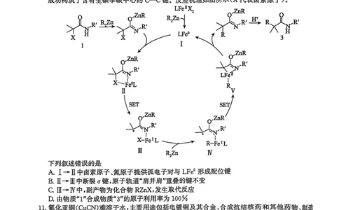 河北省2024-2025高三省级联测考试化学+答案_2025年2月_250227河北省2024-2025高三省级联测考试（冲刺卷I）（全科）
