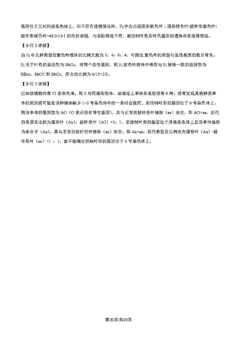 吉林省吉林市一中23级(26届)2025-2026学年度高三上学期第一次质量检测生物试题卷（含解析）_2025年10月_12026年试卷教辅资源等多个文件_生物