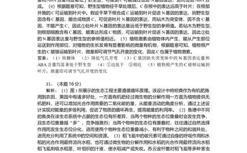 湖北省部分高中协作体2024-2025学年高三下学期4月期中联考生物答案_2025年4月_250416湖北省部分高中协作体2024-2025学年高三下学期4月期中联考