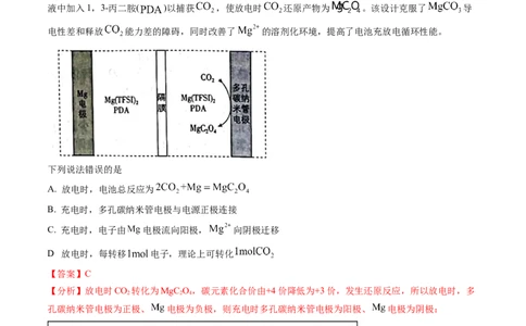 专题07电化学及其应用-三年（2022-2024）高考化学真题分类汇编（全国通用）（教师卷）_近10年高考真题汇编（必刷）_十年（2014-2024）高考化学真题分项汇编（全国通用）