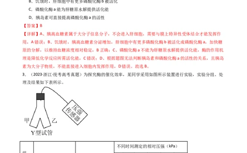 专题04酶和ATP（解析卷）_近10年高考真题汇编（必刷）_十年（2014-2024）高考生物真题分项汇编（全国通用）_十年（2014-2023）高考生物真题分项汇编（全国通用）