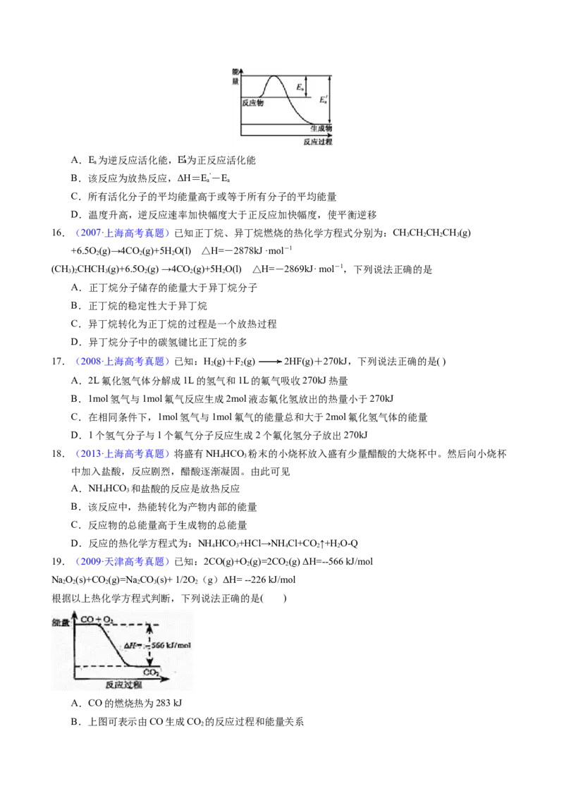 专题40化学反应与能量变化（原卷卷）_近10年高考真题汇编（必刷）_十年（2014-2024）高考化学真题分项汇编（全国通用）_十年（2014-2023）高考化学真题分项汇编（全国通用）