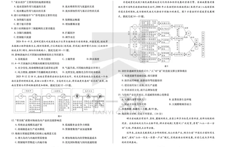 地理高三四省联考一_2025年9月_250905（陕西山西宁夏青海）天一大联考2025-2026学年（上）高三第一次四省联考（全科）_天一大联考2025-2026学年（上）高三第一次四省联考地理