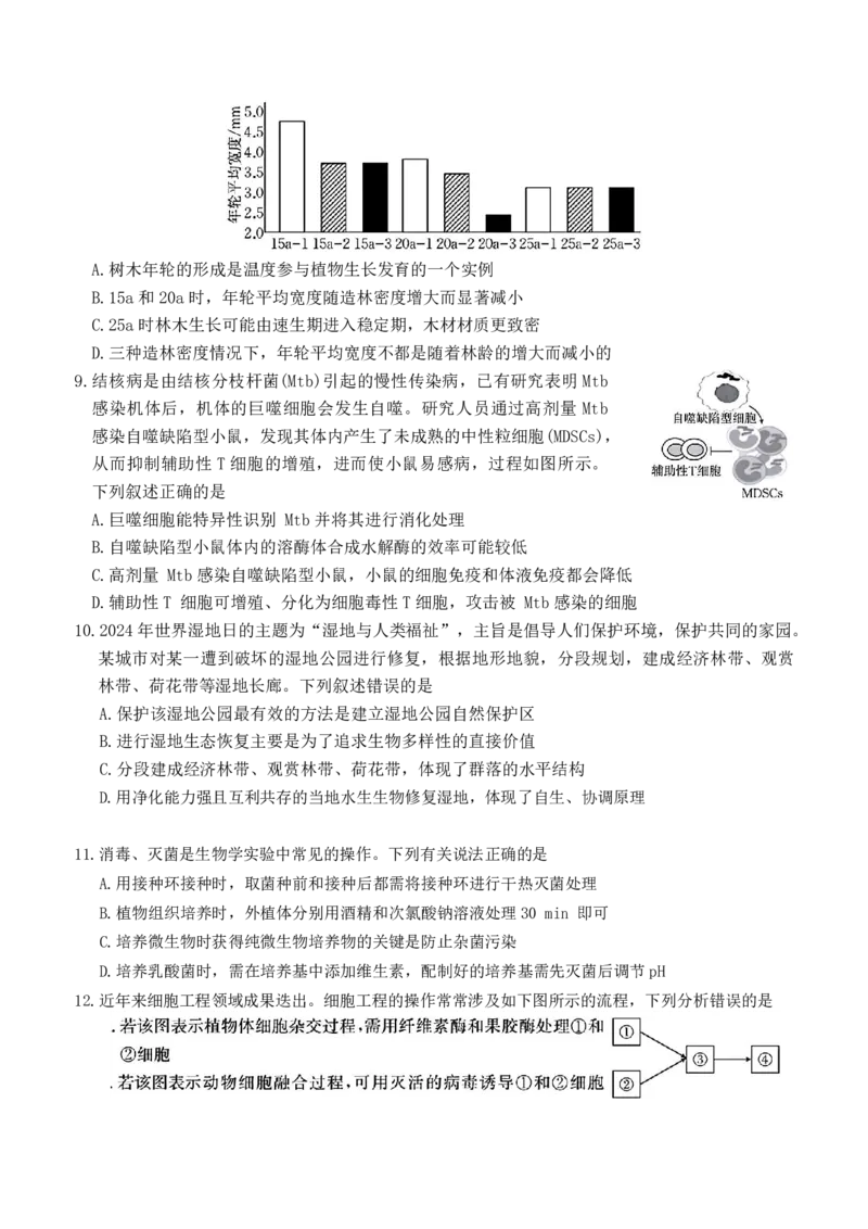 河北省衡水市冀州中学2025-2026学年高三上学期开学摸底考试生物（含答案）_2025年8月_250821河北省衡水市冀州中学2025-2026学年高三上学期开学摸底考试（全科）