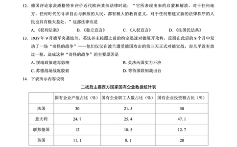 巴蜀中学2025届高考适应性月考卷（七）历史_2025年4月_250414重庆市巴蜀中学2025届高三4月适应性月考卷（七）（全科）_0413重庆市巴蜀中学2025届高三4月适应性月考卷（七）（全）