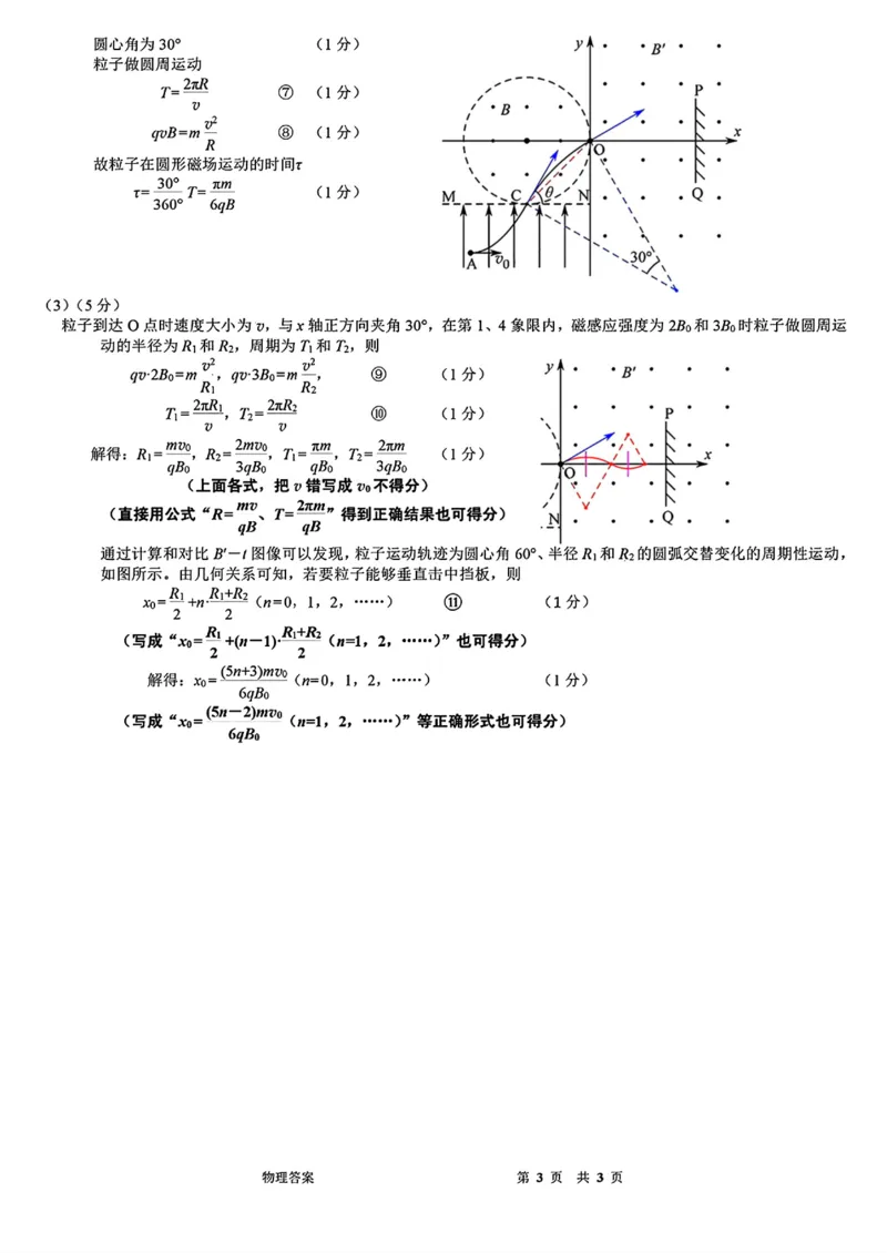 广东省惠州市2025届高三第三次调研考试（惠州三调）物理试卷（含答案）_2025年1月_250116广东省惠州市2025届高三第三次调研考试（惠州三调）