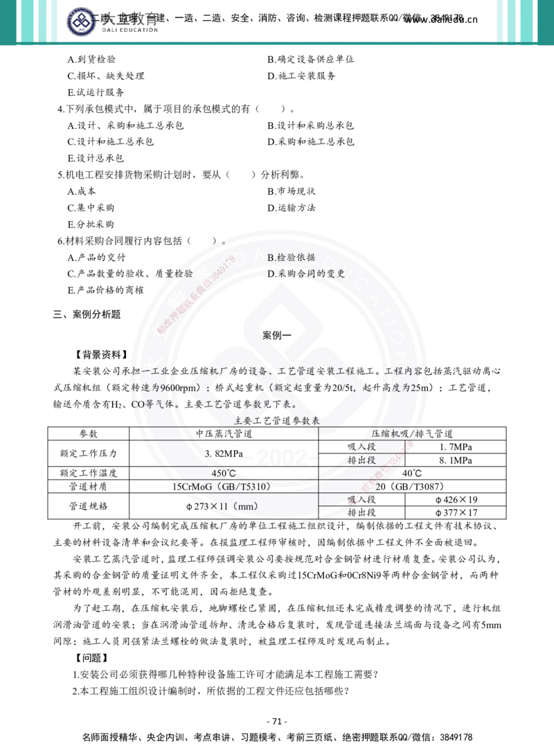 2026年二建《机电实务》章节千题（纯题目）_2026二建全科_2026二级建造师（持续更新）看这里_2026二建机电SVIP_01-精华文档✿电子教材✿历年真题_17-2026年二建机电-大立教育-章节千题