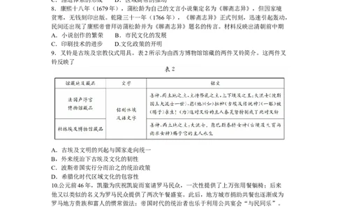 四川省多校2025-2026学年高三上学期11月月考历史试卷_2025年11月_251125四川省金太阳2025-2026学年高三上学期11月联考_四川省金太阳2025-2026学年高三上学期11月联考历史试题（含答案）
