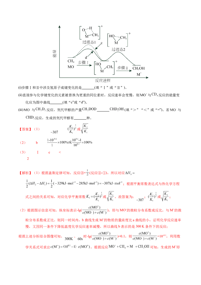 专题64原理综合题&mdash;&mdash;反应热+化学平衡（解析卷）_近10年高考真题汇编（必刷）_十年（2014-2024）高考化学真题分项汇编（全国通用）