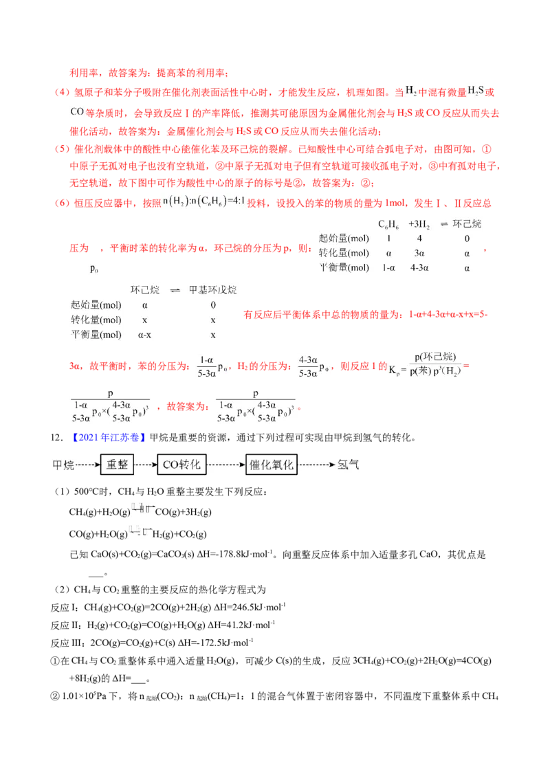专题64原理综合题&mdash;&mdash;反应热+化学平衡（解析卷）_近10年高考真题汇编（必刷）_十年（2014-2024）高考化学真题分项汇编（全国通用）