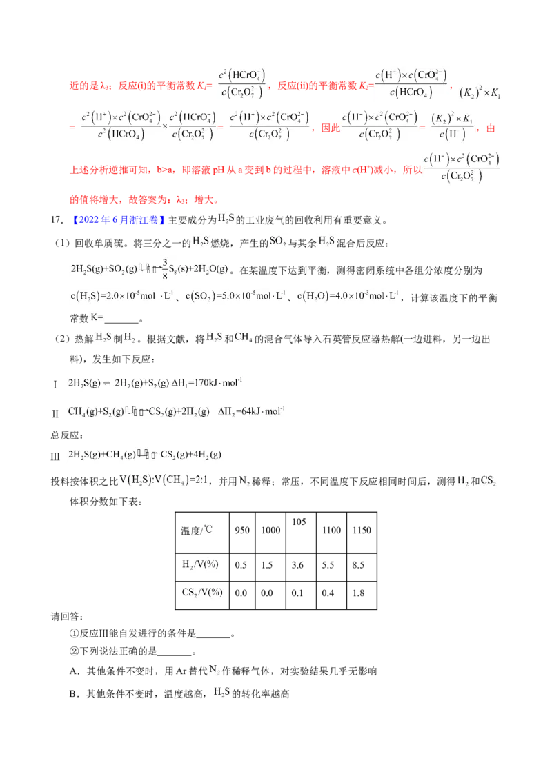 专题64原理综合题&mdash;&mdash;反应热+化学平衡（解析卷）_近10年高考真题汇编（必刷）_十年（2014-2024）高考化学真题分项汇编（全国通用）