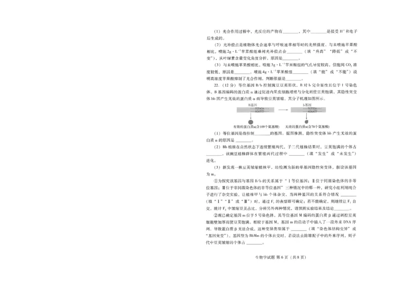 潍坊市2026届高三开学调研监测考试生物_2025年9月_250907山东省潍坊市2026届高三开学调研监测考试（全科）