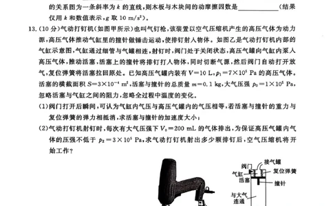江西省赣州市十八县（市、区）二十五校2025届高三下学期期中联考物理试卷（含答案）_2025年4月