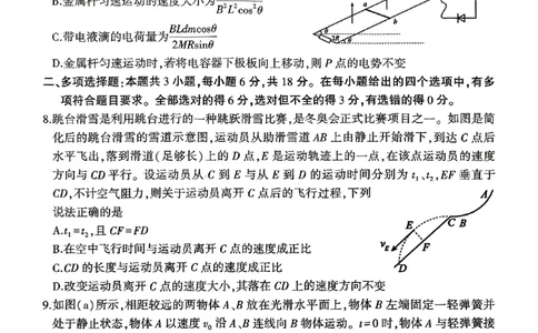 物理试卷_2025年4月_2504272025年河南省五市高三第二次联考（许昌、平顶山、南阳、新乡、洛阳）（全科）_2025届河南省五市高三下学期第二次联考物理