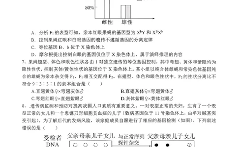 河南省南阳市第一中学2026届高三上学期开学考试生物含答案_2025年9月_250908河南省南阳市第一中学2026届高三上学期开学考试（全科）