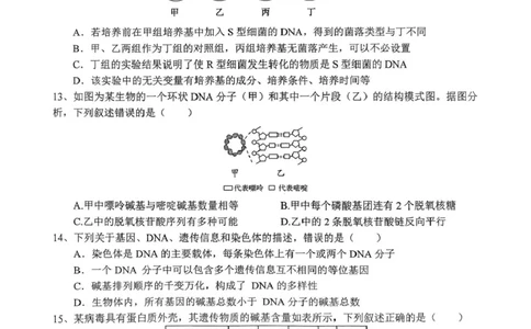 河南省南阳市第一中学2026届高三上学期开学考试生物含答案_2025年9月_250908河南省南阳市第一中学2026届高三上学期开学考试（全科）
