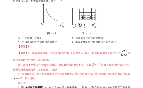 专题08电场-2024年高考真题和模拟题物理分类汇编（教师卷）_近10年高考真题汇编（必刷）_十年（2014-2024）高考物理真题分项汇编（全国通用）