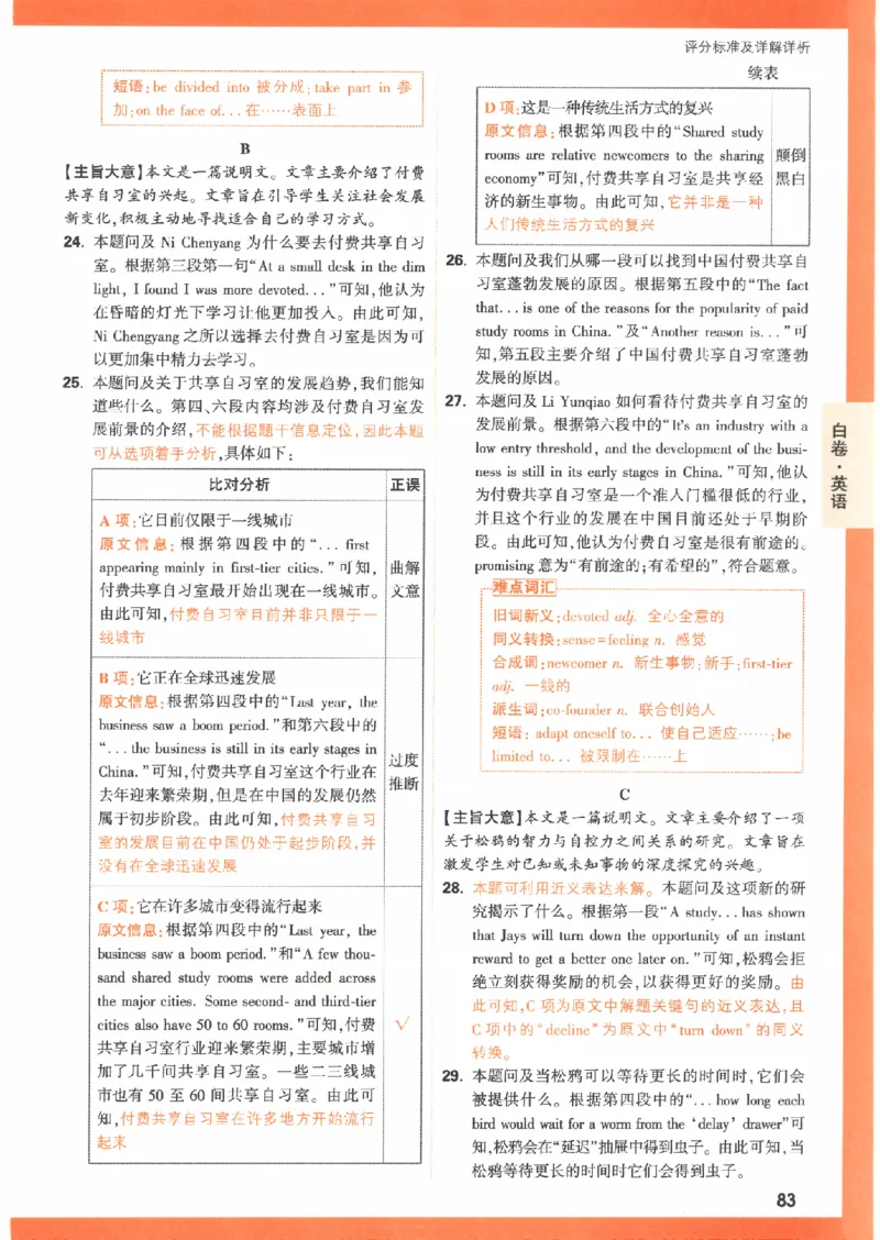 5白卷答案-英语（全国版）_2023高考押题卷_腾远黑白卷（官方只发售理科及新高考版本）_理科版_2023年《腾远高考黑白卷》英语（全国版）