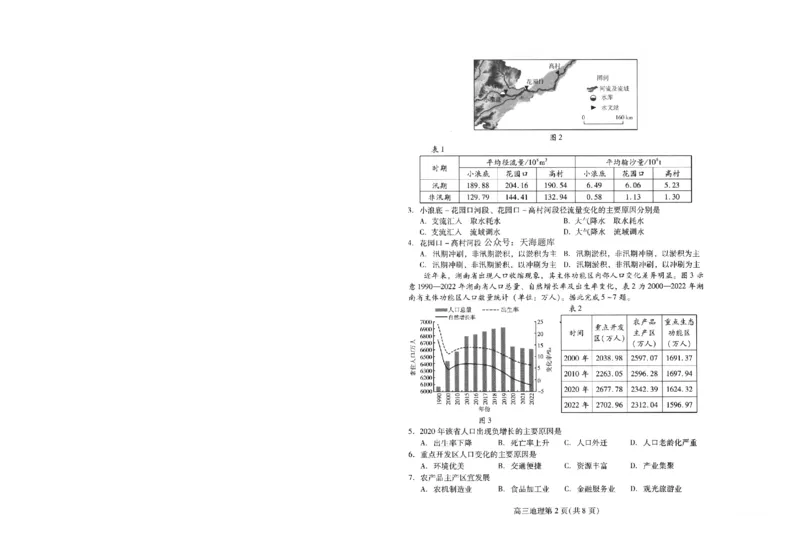 山东省潍坊市2025届高三高考模拟考试地理_2025年5月_0501山东省潍坊市2025届高三高考模拟考试（潍坊二模）（全科）_山东省潍坊市2025届高三高考模拟考试地理