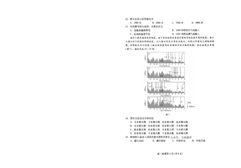 山东省潍坊市2025届高三高考模拟考试地理_2025年5月_0501山东省潍坊市2025届高三高考模拟考试（潍坊二模）（全科）_山东省潍坊市2025届高三高考模拟考试地理