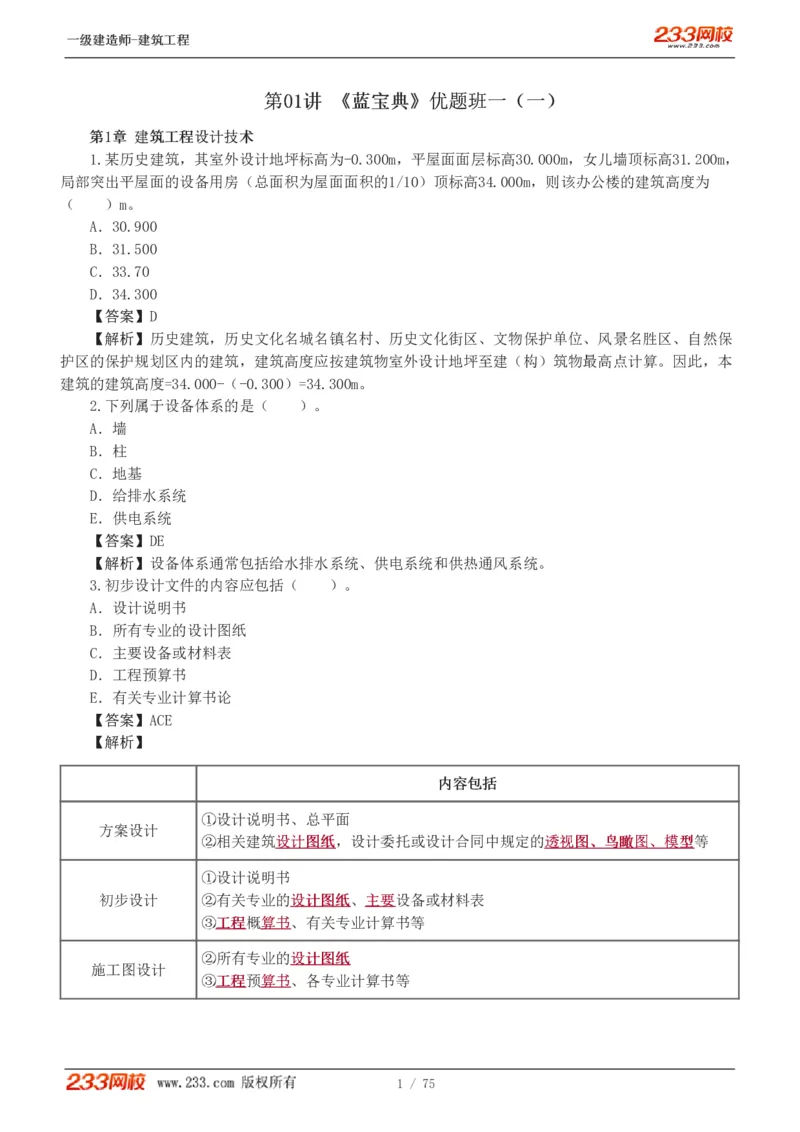 1-7_2026年一级建造师_2026年一建建筑_2025年一建建筑SVIP_03-习题精析✿实战特训✿模考通关_09-建筑《蓝宝典优题班》江凌俊233_讲义