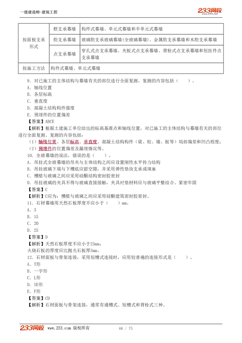 1-7_2026年一级建造师_2026年一建建筑_2025年一建建筑SVIP_03-习题精析✿实战特训✿模考通关_09-建筑《蓝宝典优题班》江凌俊233_讲义