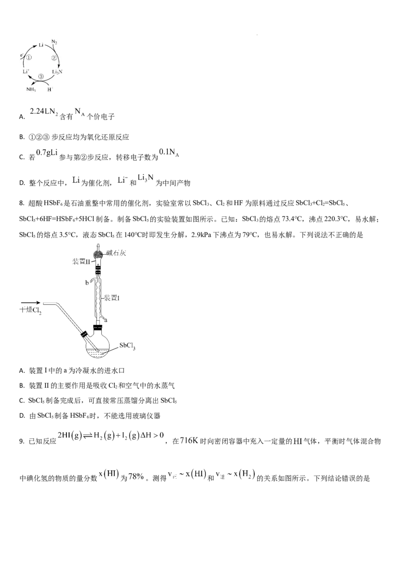 吉林省通化市梅河口市第五中学2024-2025学年高三上学期1月期末化学试题_2025年1月_250110吉林省通化市梅河口市第五中学2024-2025学年高三上学期1月期末考试试题