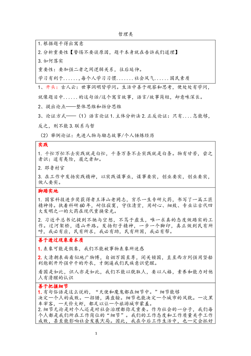 哲理类积累_2026考公资料_（30）申论+面试为民公考大合集（人须在事上磨申论、刘大师）_申论+面试人须在事上磨_面试人须在事上磨面试微博会员资料_7-其它_Word文档版