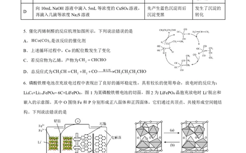 2024高途高中化学点睛卷新课标卷OK_2024高考押题卷_132024高途全系列_26高途点睛卷_2024点睛密卷-化学