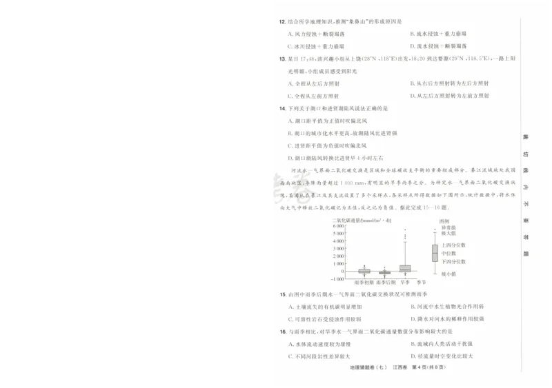 2024《金考卷&middot;高考测评卷》地理A4_2024高考押题卷_12024天星全系列_（新高考）2024《金K卷&middot;高考测评&middot;猜题卷》（语数英）各九套_2024《金考卷&middot;高考测评卷&middot;猜题卷》地理