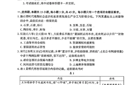 山东省临沂市普通高中学业水平等级考试模拟试题历史_2025年5月_250514山东省临沂市普通高中学业水平等级考试模拟试题（临沂二模）（全科）