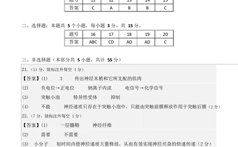 高二生物第一次月考卷不定项版（参考答案）（人教版2019）_1多考区联考试卷_2510142025-2026学年高二生物上学期第一次月考试题