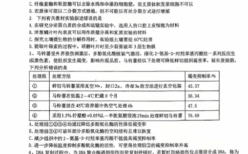 江苏省盐城中学2024-2025学年高三下学期3月月考生物+答案_2025年3月_250316江苏省盐城中学2024-2025学年高三下学期3月月考试题