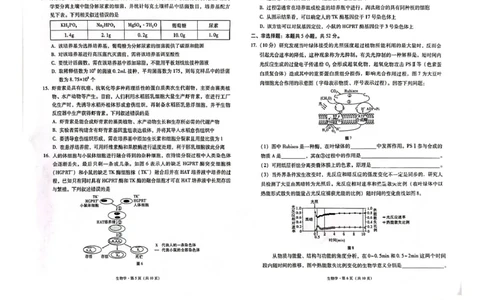 西南（云南四川贵州）名校联盟2024-2025学年高三&ldquo;333&rdquo;高考备考诊断联考（二）生物试题_2025年3月_250325西南名校联盟2025届&ldquo;3+3+3&rdquo;高考备考诊断性联考(二)（全科）