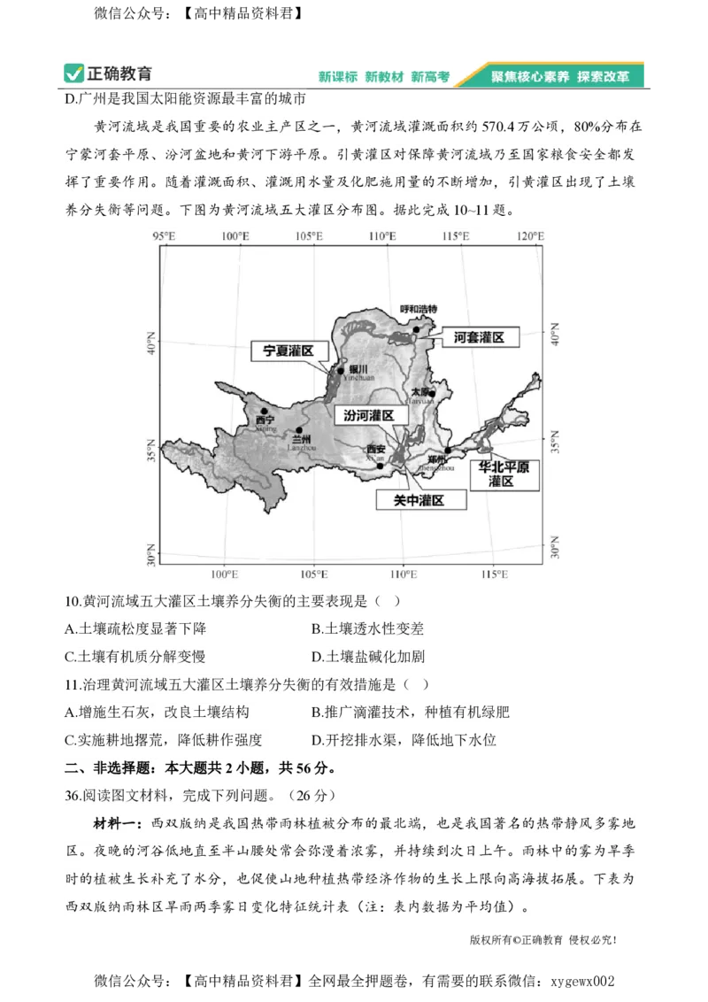 2024届明日之星高考地理精英模拟卷新课标卷_2024高考押题卷_72024正确教育全系列_2024明日之星全系列_（新高考）2024《明日之星&middot;高考精英模拟卷》（九科全）各一套