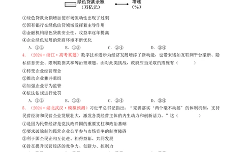 专题02生产资料所有制与经济体制-2024年高考真题和模拟题政治分类汇编（学生卷）_近10年高考真题汇编（必刷）_十年（2014-2024）高考政治真题分项汇编（全国通用）